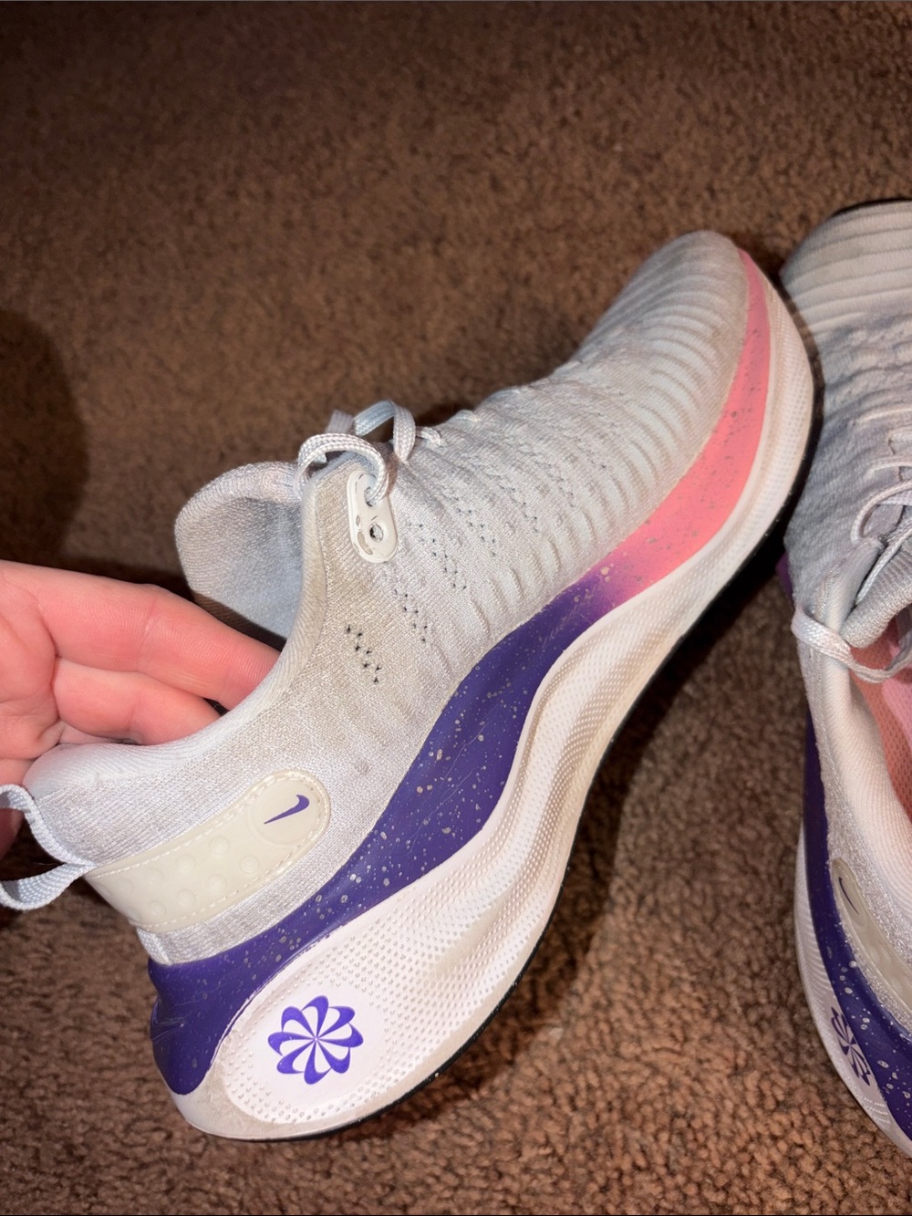 Nike Women’s React Infinity Run 4
Light Blue with Pink & Purple Accents - Picture 6 of 11